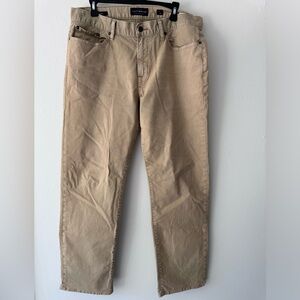 Mens Lucky Brand 363 Straight legged Khaki Jeans